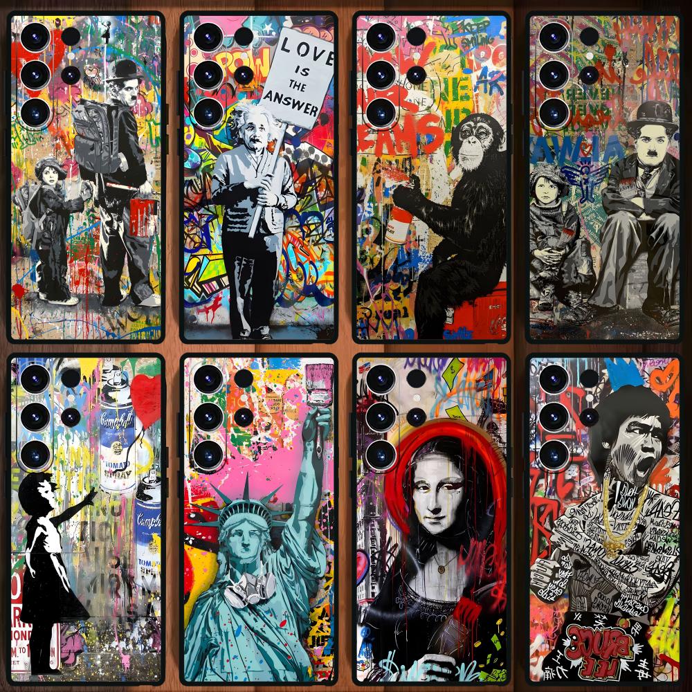 Samsung Galaxy S25 - Banksy Graffiti Sanat Telefon Kılıfı Samsung