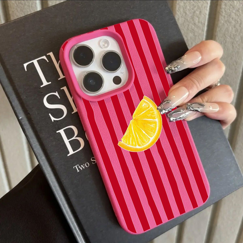 Apple Iphone 16 - Moda Limon Desenli TPU Silikon Telefon