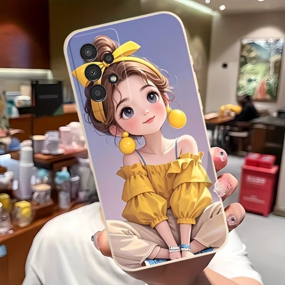 Samsung Galaxy S25 - Sevimli Karikatür Kız Desenli Tasarım Telefon