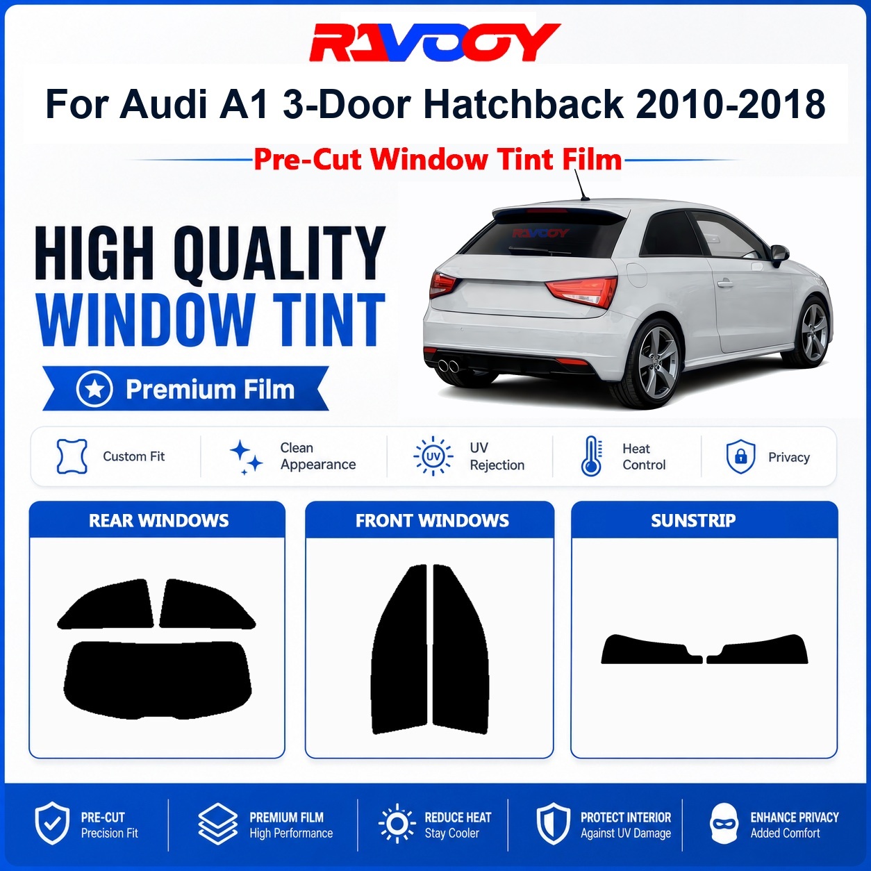 Audi A1 3 Kapılı Hatchback 201 - Privacy Screen Protector incelemesi ve fiyatı